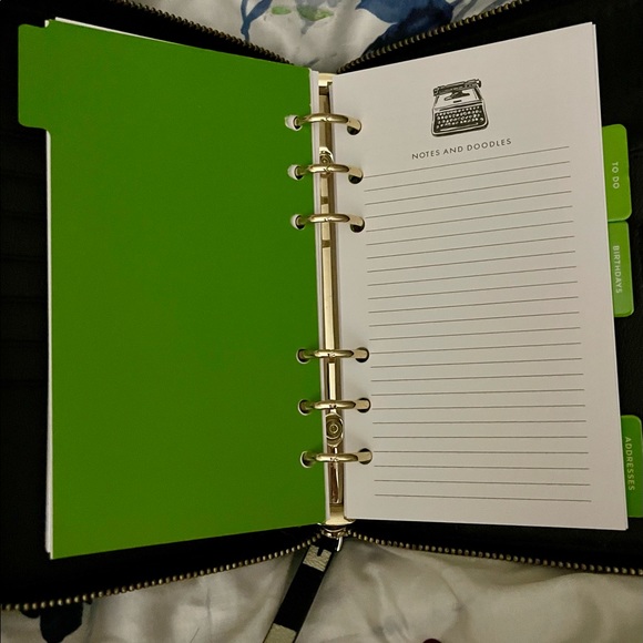 ♠️ KATE SPADE ♠️  Personal Planner Organizer Arbor Hill Bonbon Stripe 2022 - Picture 9 of 15